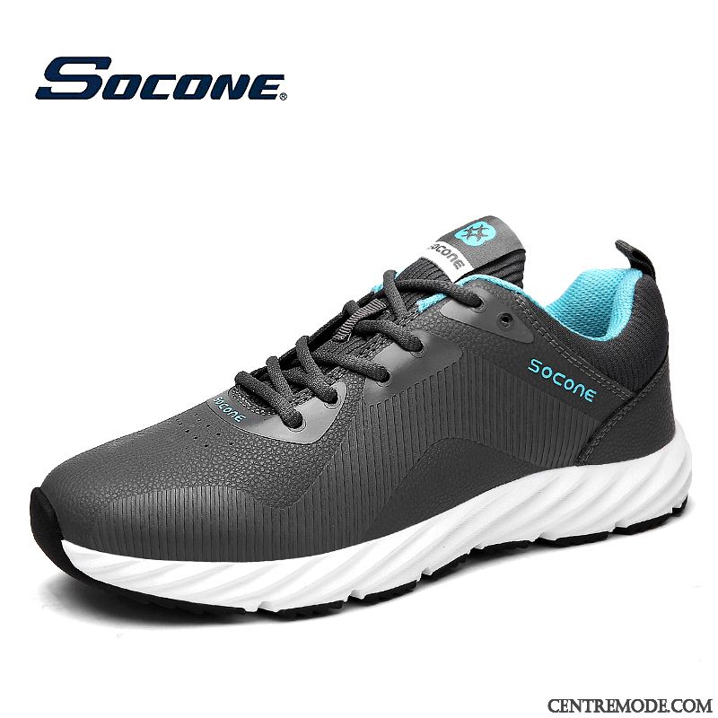 Chaussure Homme Blanche Bleu Turquoise Vert Mousse, Chaussure Running Homme Pas Cher