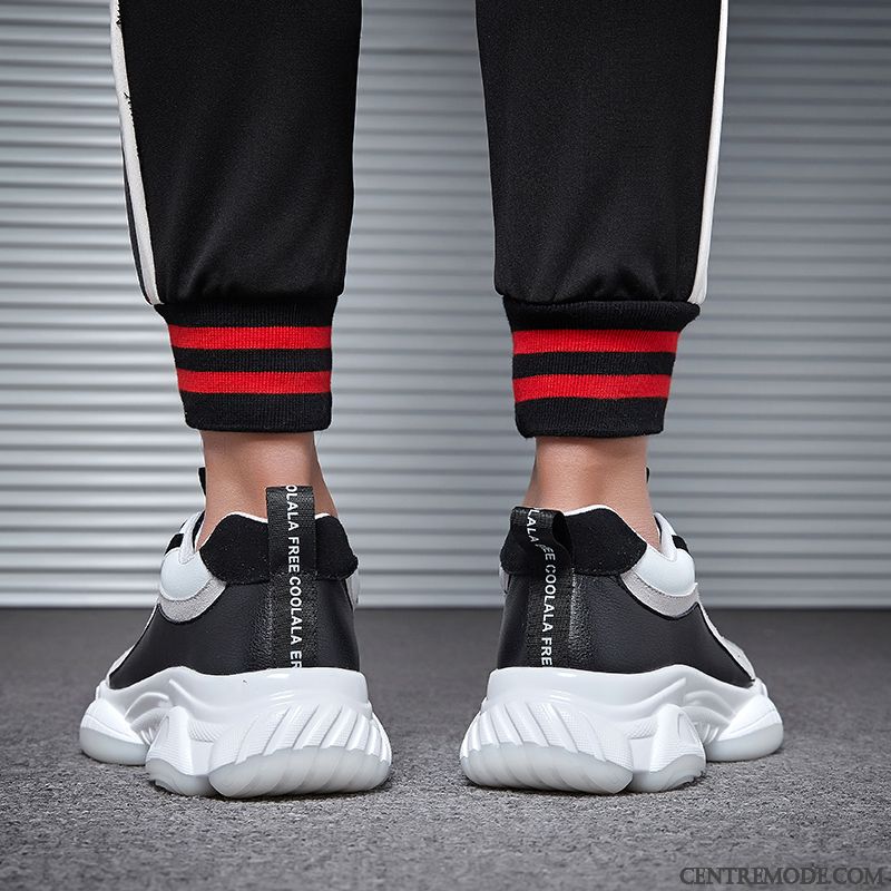 Chaussures De Running Homme Décontractée Printemps Tendance Ultra Augmenté Blanc