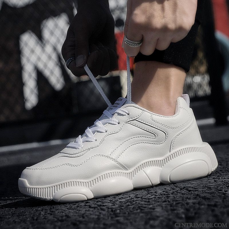 Chaussures De Running Homme Sport Décontractée Mesh Tous Les Assortis Mode Printemps Blanc Noir Rouge