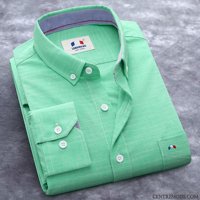 Chemises Habillées Pour Hommes Gris Charbon Vert, Chemises Hommes Blanches Manches Longues