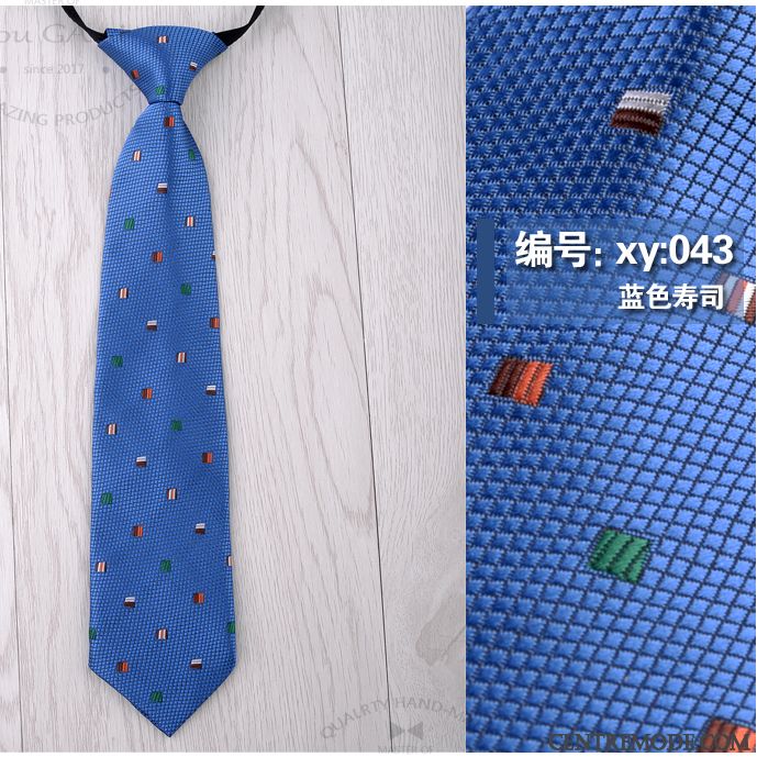 Cravate Homme Accessoires Chemise Petit Modèle Court Paragraphe Dessin Animé