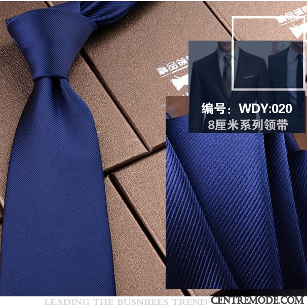 Cravate Homme Boite Cadeau Rayé Vêtements De Cérémonie Carrière Le Marié Entreprise Bleu Noir Vert Foncé