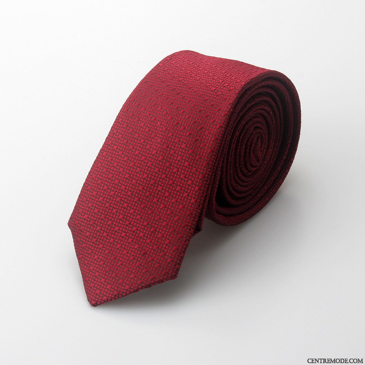 Cravate Homme Le Marié Loisir 5cm Étroit Vêtements De Cérémonie Le Nouveau Rouge