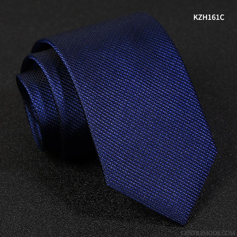 Cravate Homme Vêtements De Cérémonie Marier Entreprise Costume Étudiant Carrière Bleu Bleu Noir