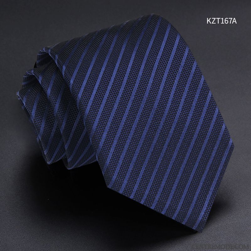 Cravate Homme Vêtements De Cérémonie Marier Entreprise Costume Étudiant Carrière Bleu Bleu Noir