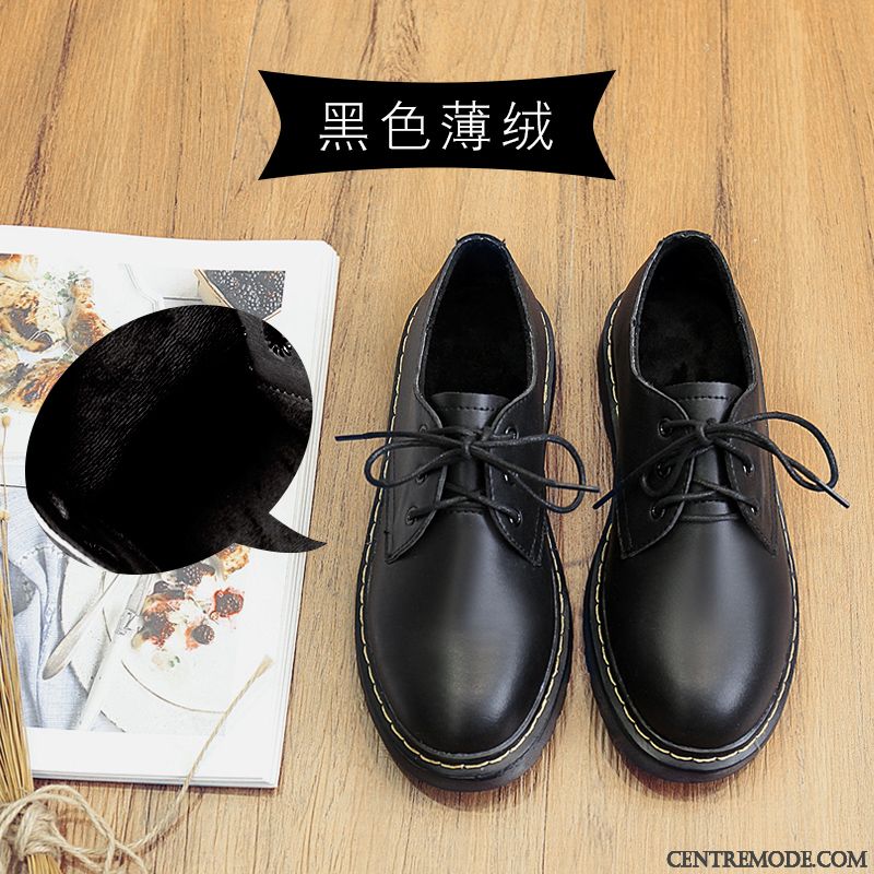derbies femme cuir