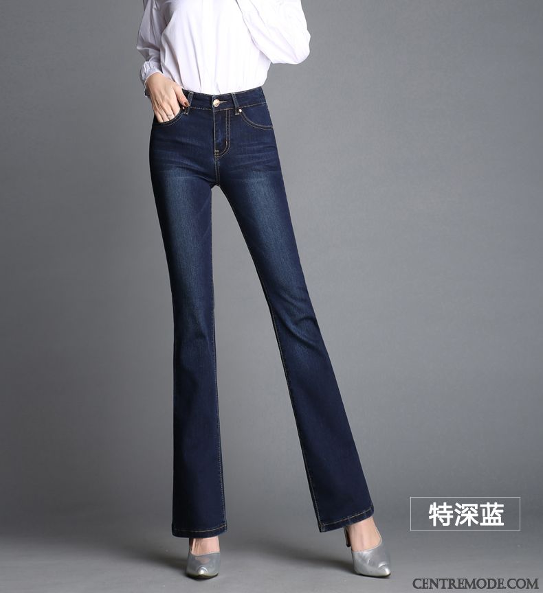 Jeans Femme Slim Taille Haute Ambre Argent, Pantalon Taille Haute Femme Slim En Vente