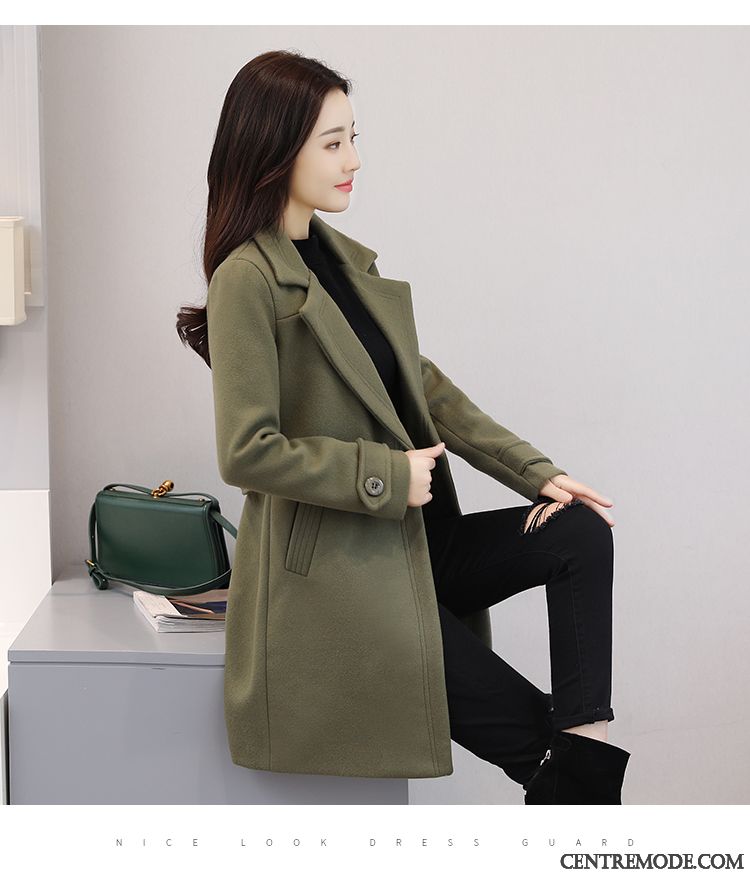 Manteau Pour L Hiver Femme, Manteau Femme Chaud Marron Vert Jaunâtre