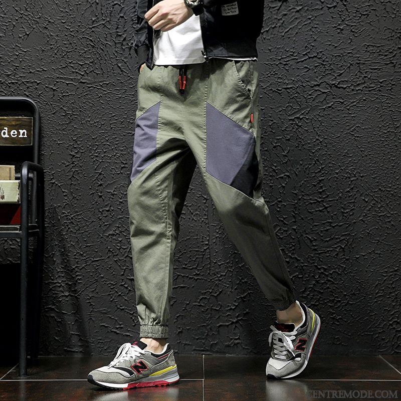 Pantalon Homme Coton Taille Élastiquée Soldes, Vetement Pour Homme Blé Saphir