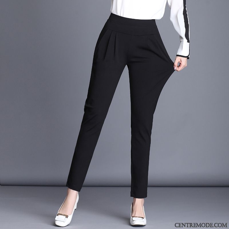 Pantalon Noir Classique Femme Pas Cher, Pantalon Fluide Blanc Femme Tomate Noir