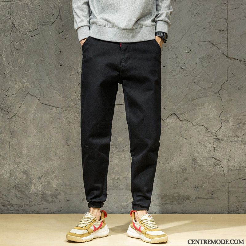 Pantalon Noir Skinny Homme Jaune Jaune, Jeans Slim Homme Fashion Soldes