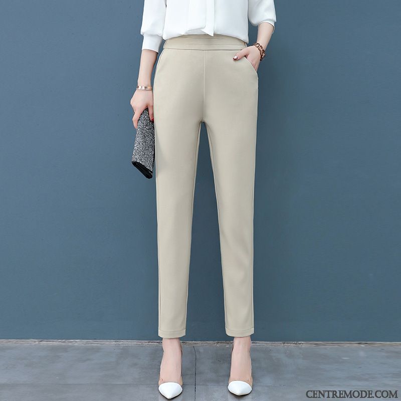 Pantalons Femme Mode Mince Slim Printemps Harlan Professionnel Bleu Noir