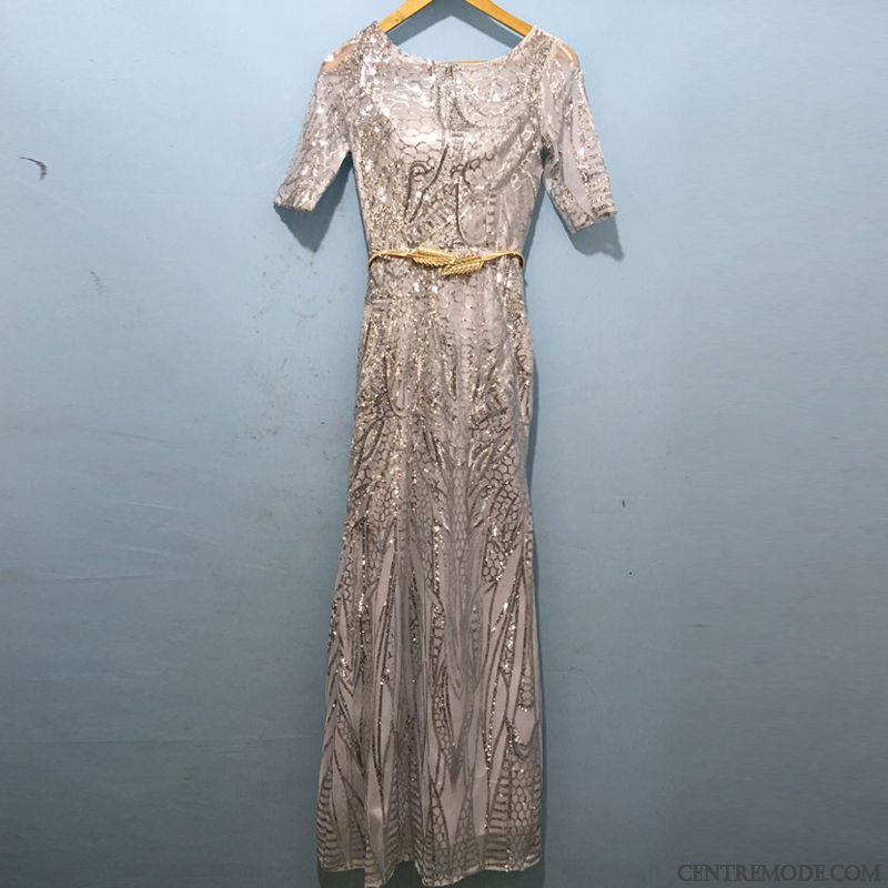 robe de soiree droite fluide
