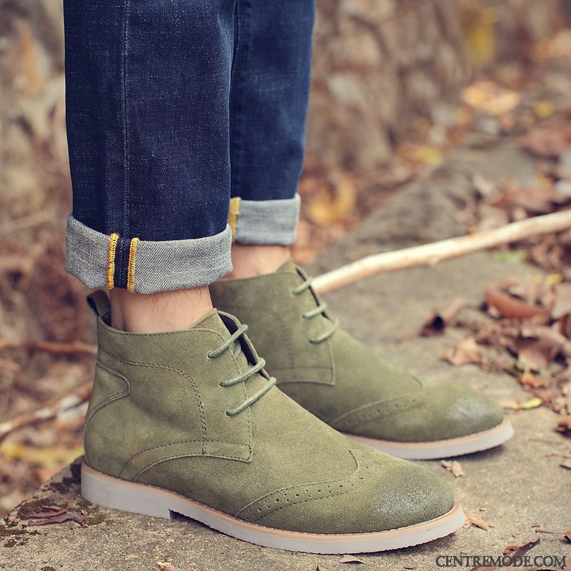 Soldes Bottines Homme Turquoise Lawngreen, Bottes Pas Cher Homme