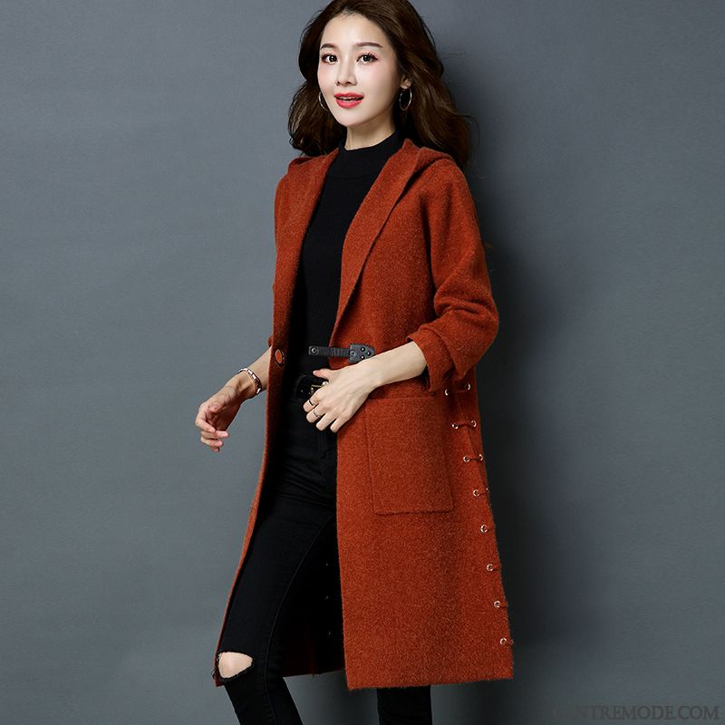 Veste Femme Demi Saison Manteau Cintr Femme Hiver Chocolat Saumon