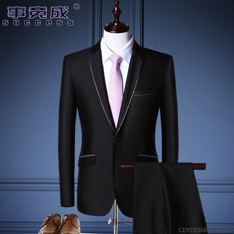 Acheter Costume Homme, Blazer Costume Homme Noir Or Violet