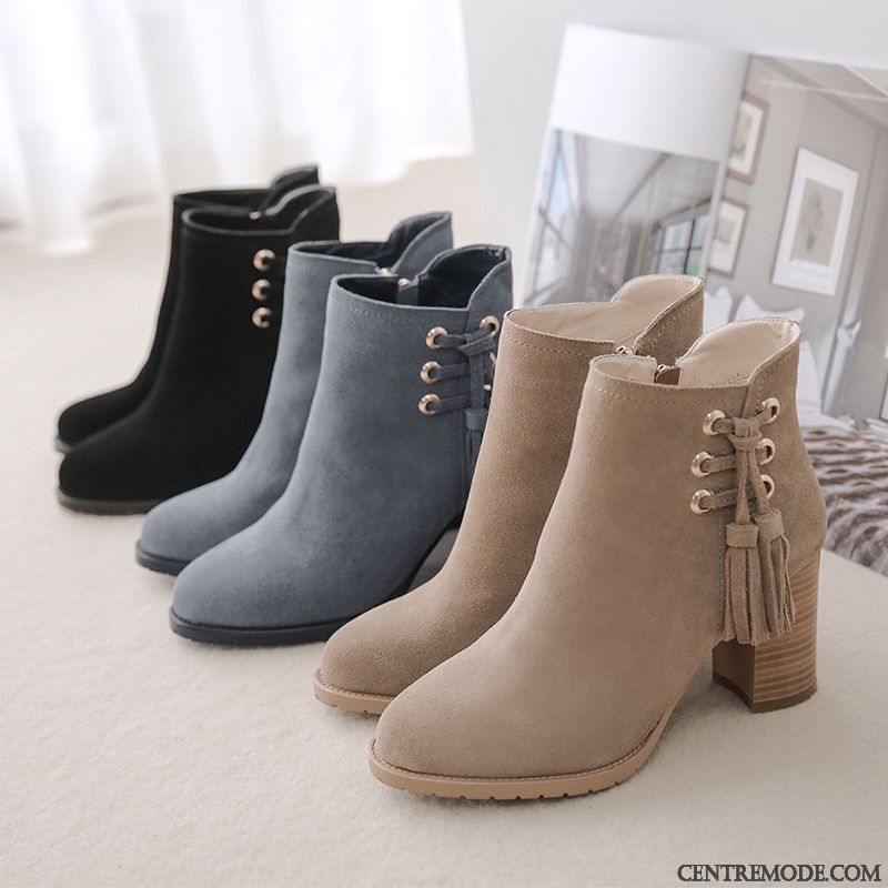 bottines plates femme pas cher