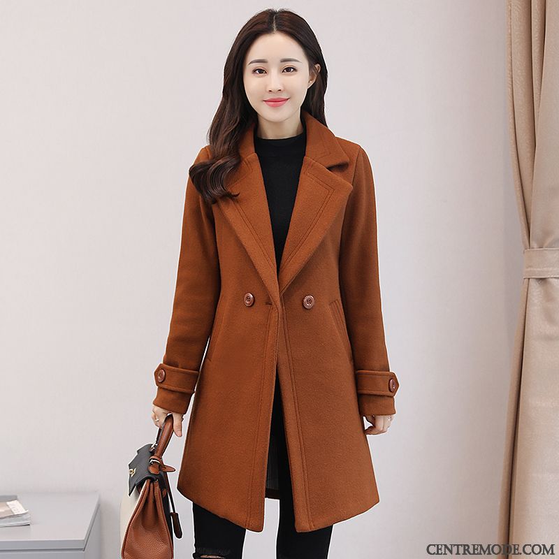 Manteau Pour L Hiver Femme, Manteau Femme Chaud Marron Vert Jaunâtre