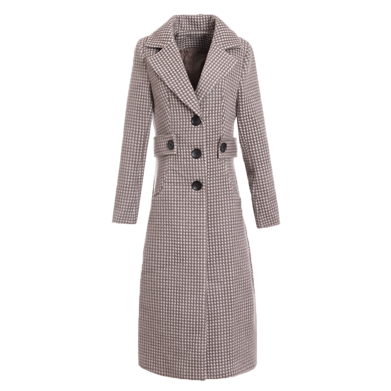 Manteaux Femme Longue Parka Nervur es Hiver Manteau En Laine Tissu