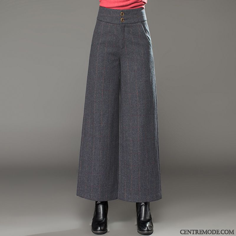 Pantalon Femme Coupe Droite, Pantalon Mode Femme Beige Bordeaux Aigue-marine