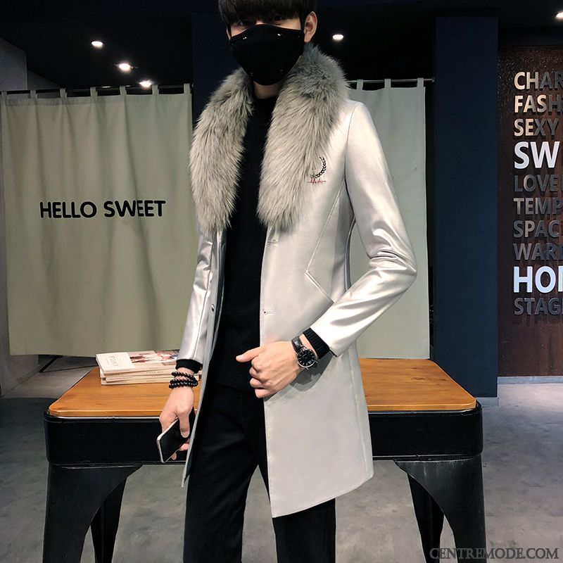 Acheter Veste Cuir Homme, Veste Homme En Cuir Pas Cher Noir Sarcelle