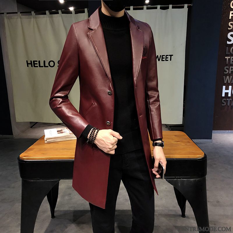 Acheter Veste Cuir Homme, Veste Homme En Cuir Pas Cher Noir Sarcelle