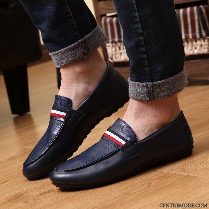 Ballerine Mocassin Homme, Mocassin A Talon Pas Cher Écarlate Or