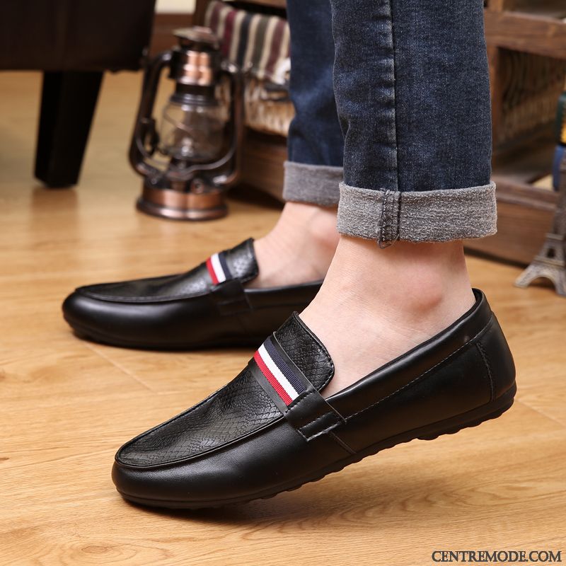 Ballerine Mocassin Homme, Mocassin A Talon Pas Cher Écarlate Or