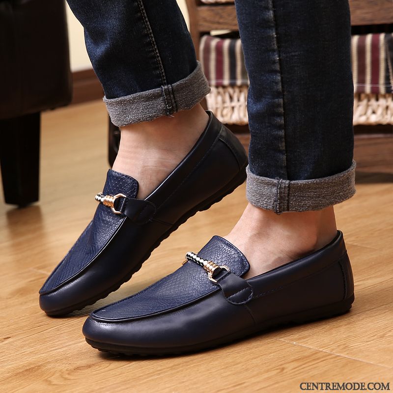 Ballerine Mocassin Homme, Mocassin A Talon Pas Cher Écarlate Or