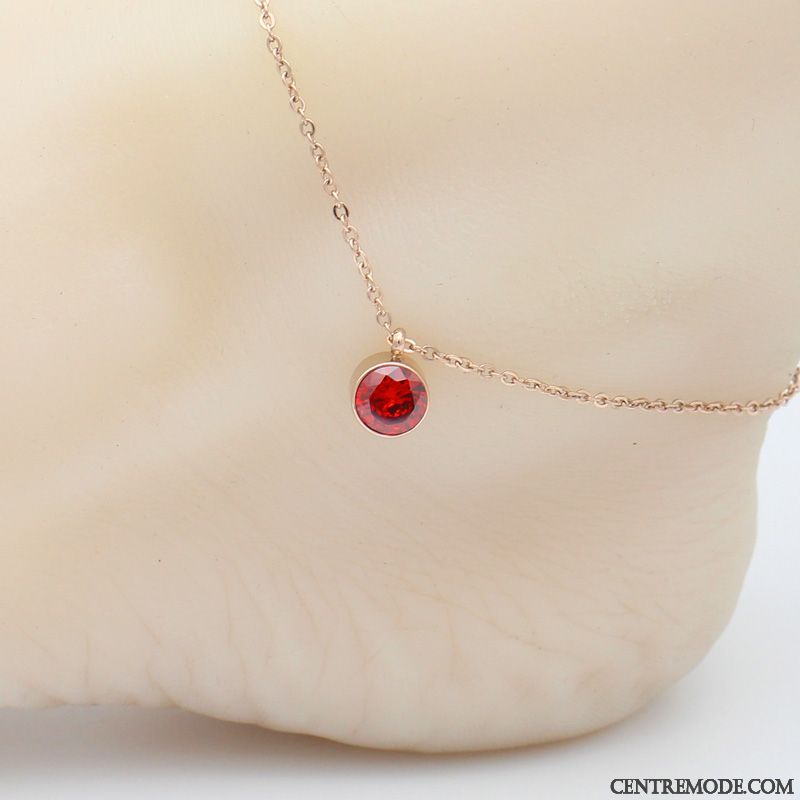 Bijoux En Argent Femme Étudiant Personnalité Simple Frais Tendance All-match Rose Or