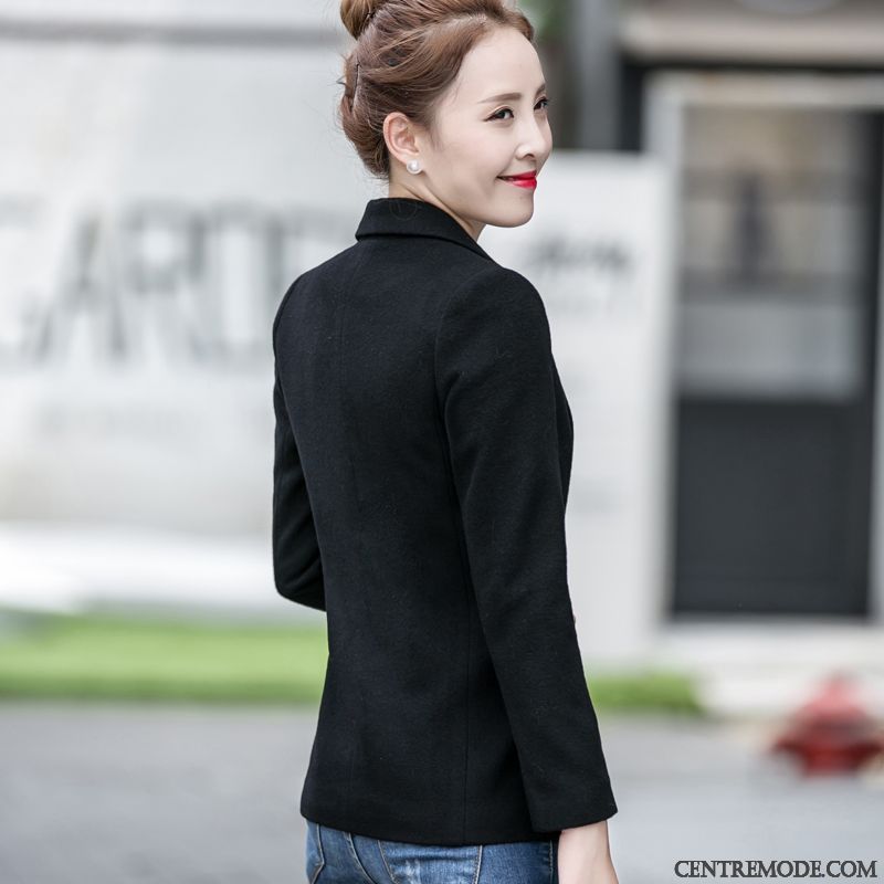 Blazer Noire Femme Cintrée Corail Violet, Costume Blanc Femme Hiver En Vente
