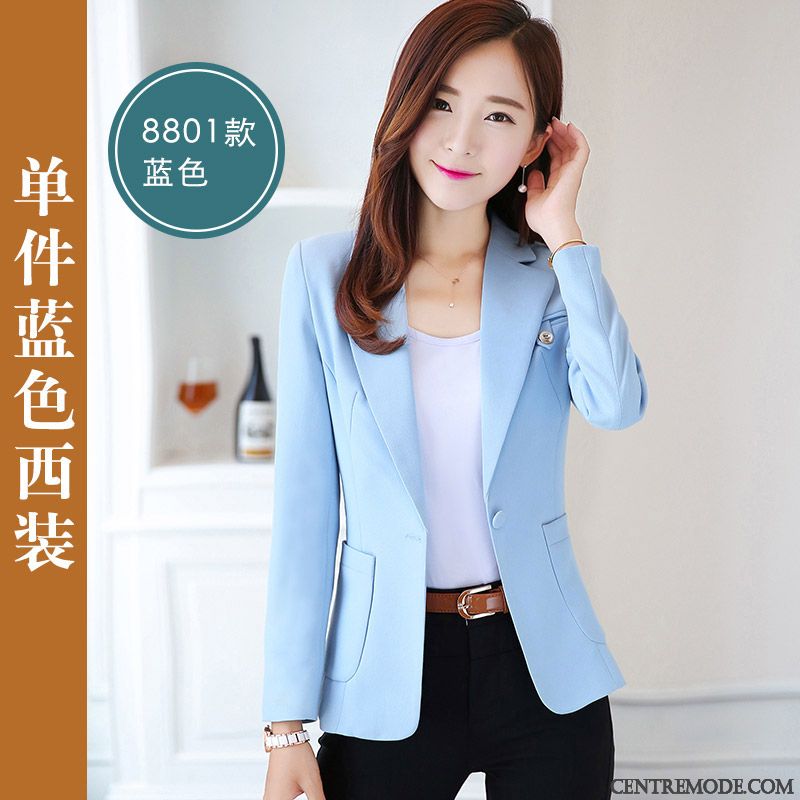 Blazer Simili Cuir Noir Femme Pas Cher, Blazer Femme Solde Hiver Peachpuff Blanc