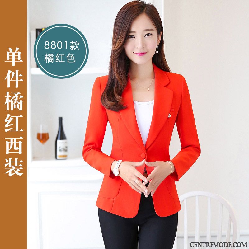 Blazer Simili Cuir Noir Femme Pas Cher, Blazer Femme Solde Hiver Peachpuff Blanc