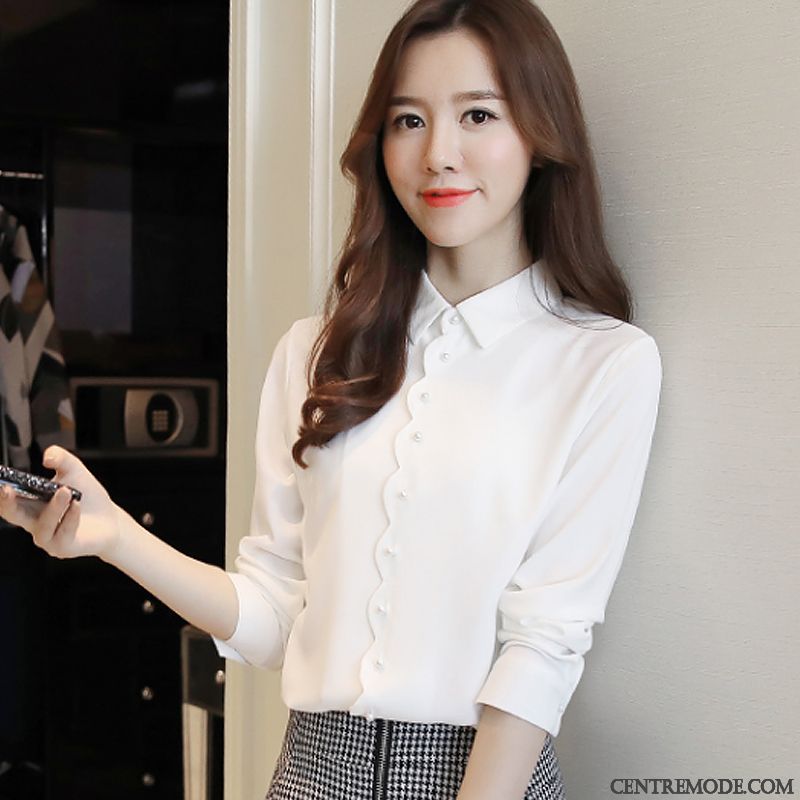 Blouse Femme Blanche Bordeaux Marine, Chemise Rayée Noir Et Blanc Femme