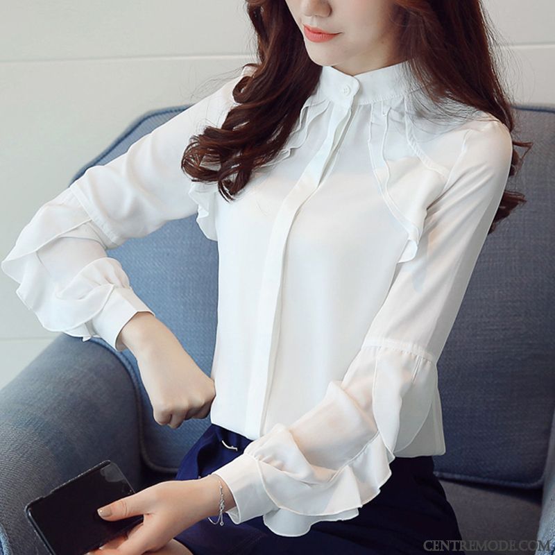 Blouse Femme Blanche Bordeaux Marine, Chemise Rayée Noir Et Blanc Femme