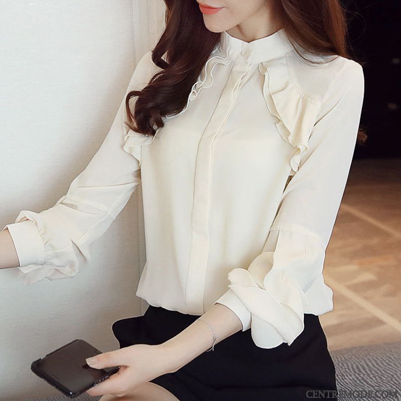 Blouse Femme Blanche Bordeaux Marine, Chemise Rayée Noir Et Blanc Femme