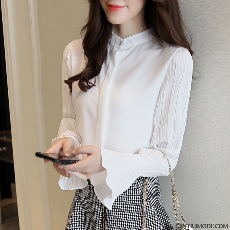 Blouse Femme Blanche Bordeaux Marine, Chemise Rayée Noir Et Blanc Femme
