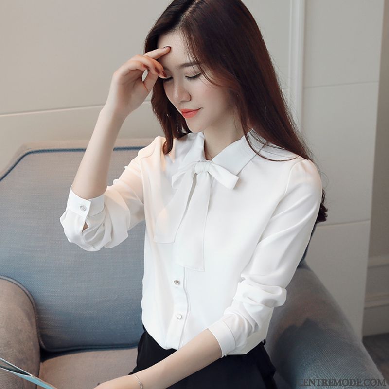 Blouse Femme Blanche Bordeaux Marine, Chemise Rayée Noir Et Blanc Femme