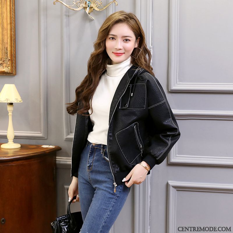 Blouson Cuir Marron Femme, Blouson Femme En Daim Chocolat Olive Verte