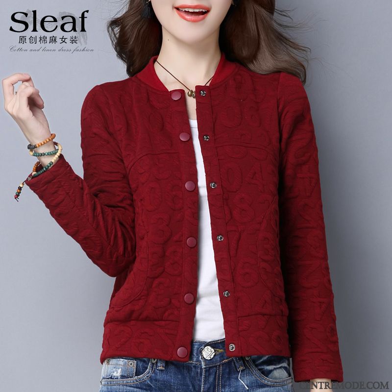 Blouson D Été Femme, Veste Rouge Femme Blanc Blanc