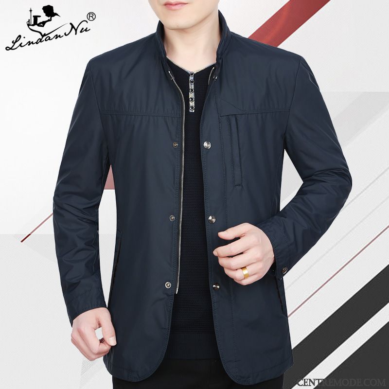 Blouson D Été Homme, Manteau Noir Homme Chameau Crème