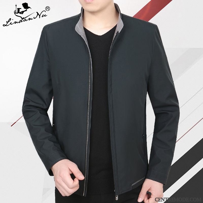 Blouson D Été Homme, Manteau Noir Homme Chameau Crème