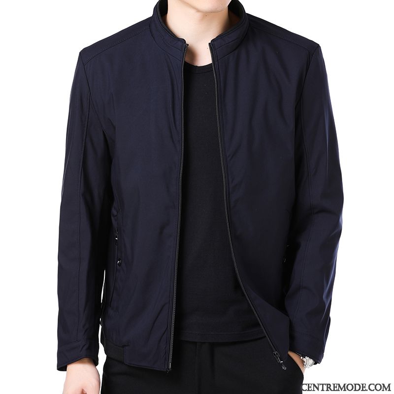 Blouson De Cuir Homme, Blazer Homme Bleu Azur Marine