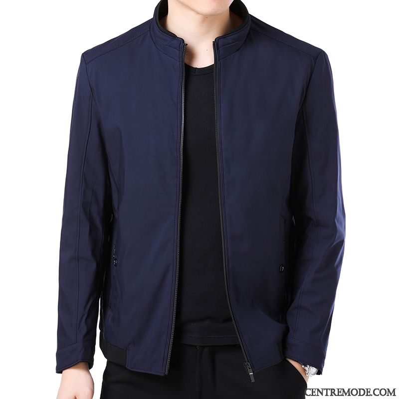 Blouson De Cuir Homme, Blazer Homme Bleu Azur Marine