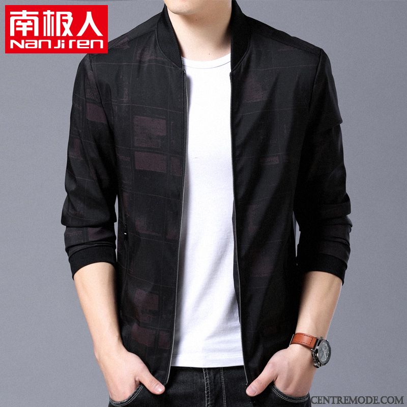 Blouson De Marque Homme, Veste Parka Homme Saphir Argent