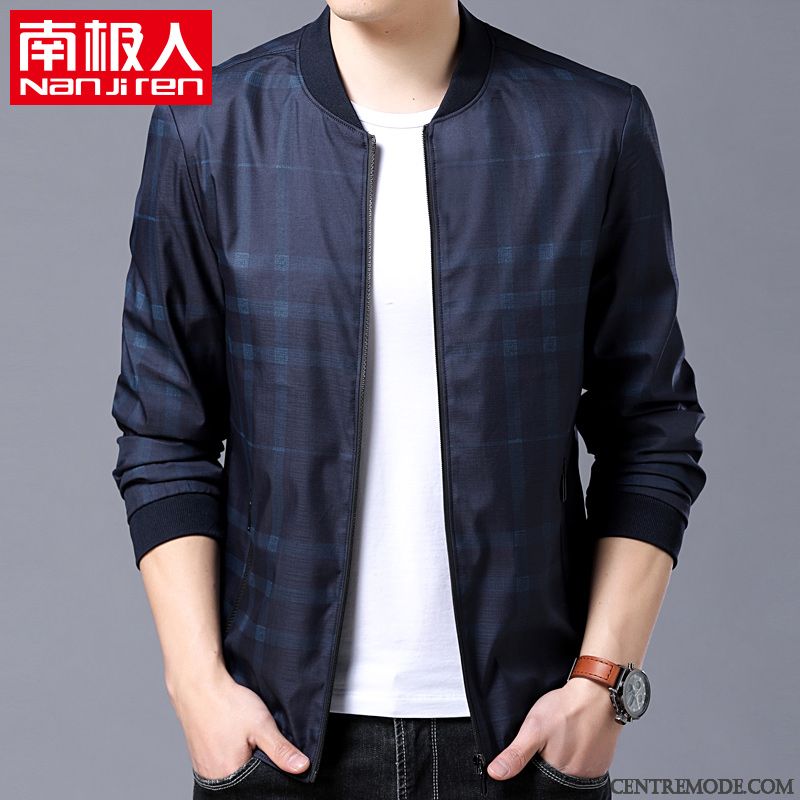 Blouson De Marque Homme, Veste Parka Homme Saphir Argent