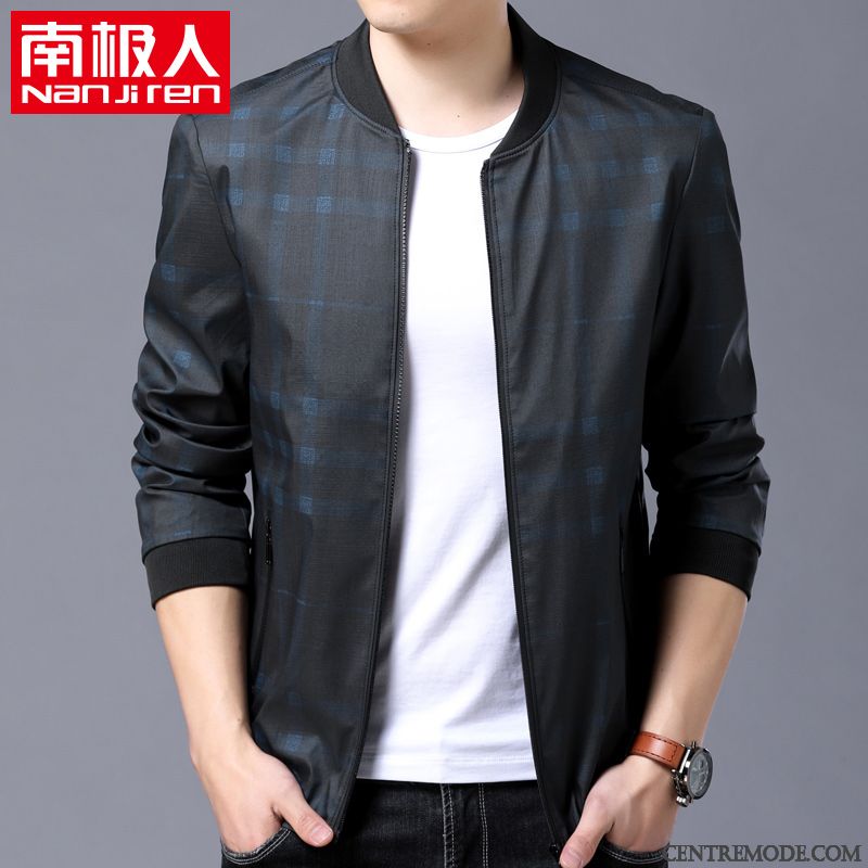 Blouson De Marque Homme, Veste Parka Homme Saphir Argent
