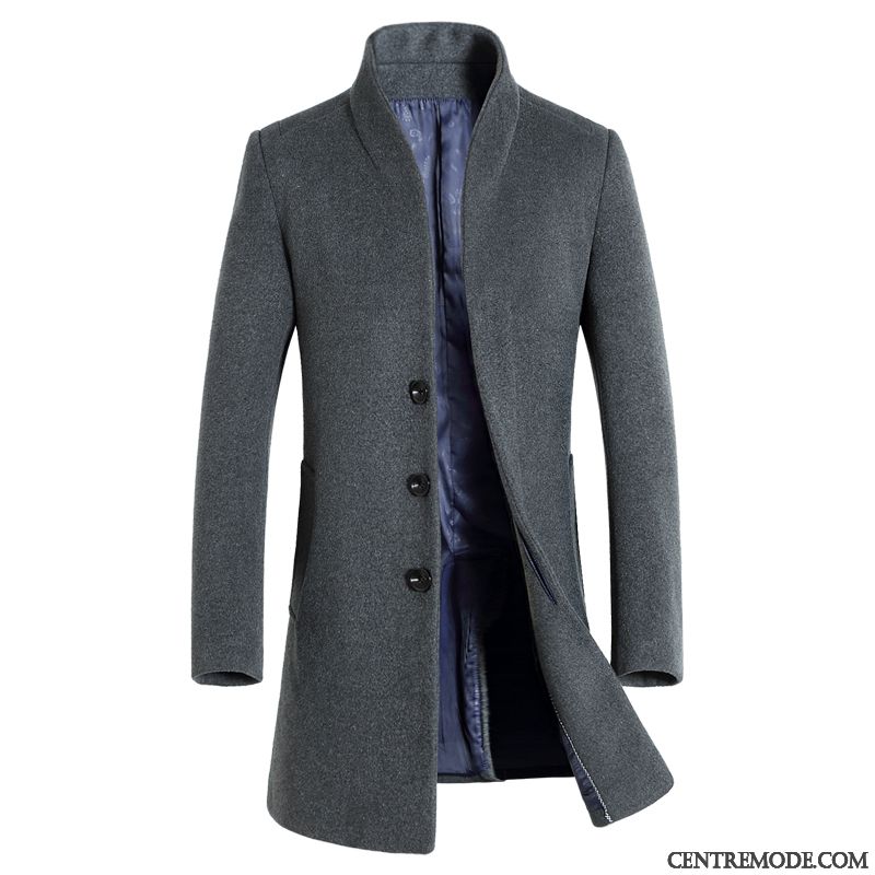 Blouson Homme Cuir Manteau Noir Marine, Manteau Homme En Cuir Pas Cher