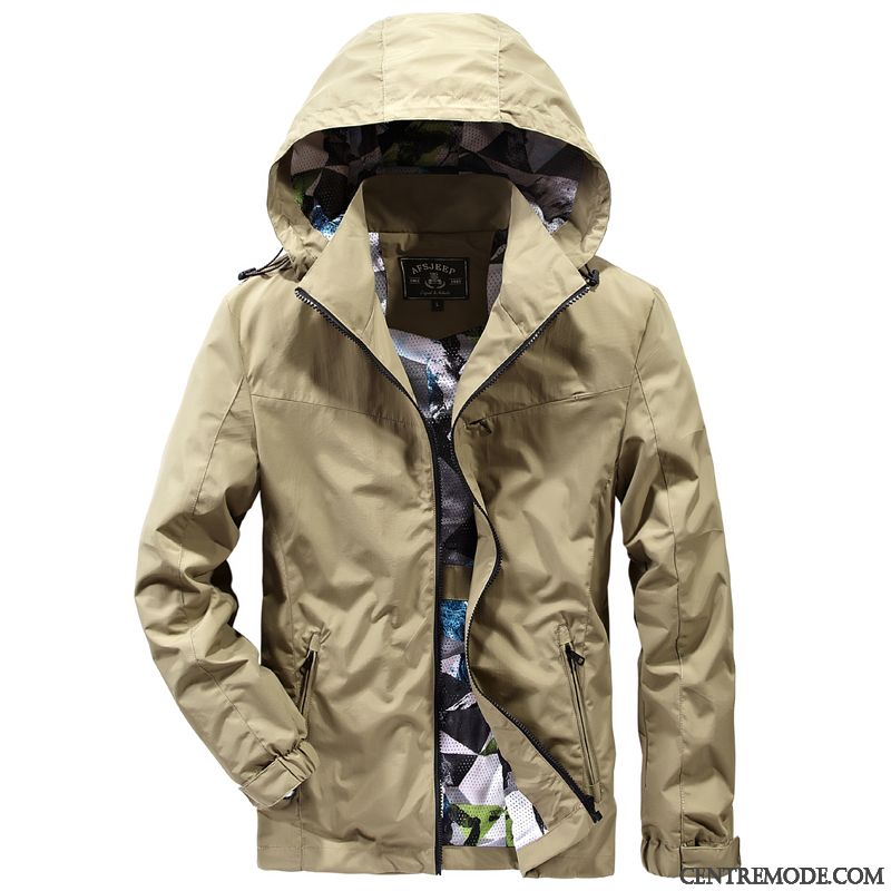 Blouson Homme Gris Jaune Cyan, Veste En Jean Avec Capuche Homme Pas Cher