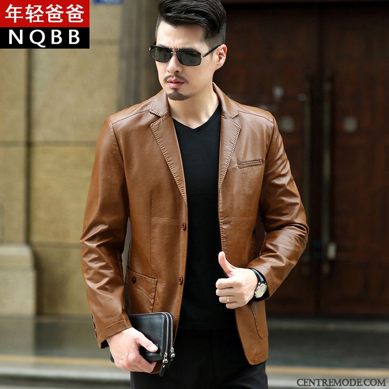 Blouson Jean Homme Blanc Bordeaux, Soldes Blouson Cuir Homme